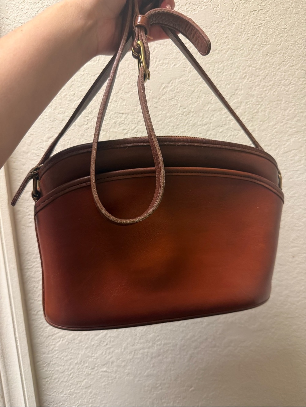 Coach Vintage Classic Leather Shoulder Bag Project Bag